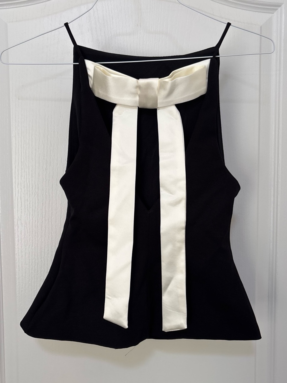 Zara Back Satin Bow Top